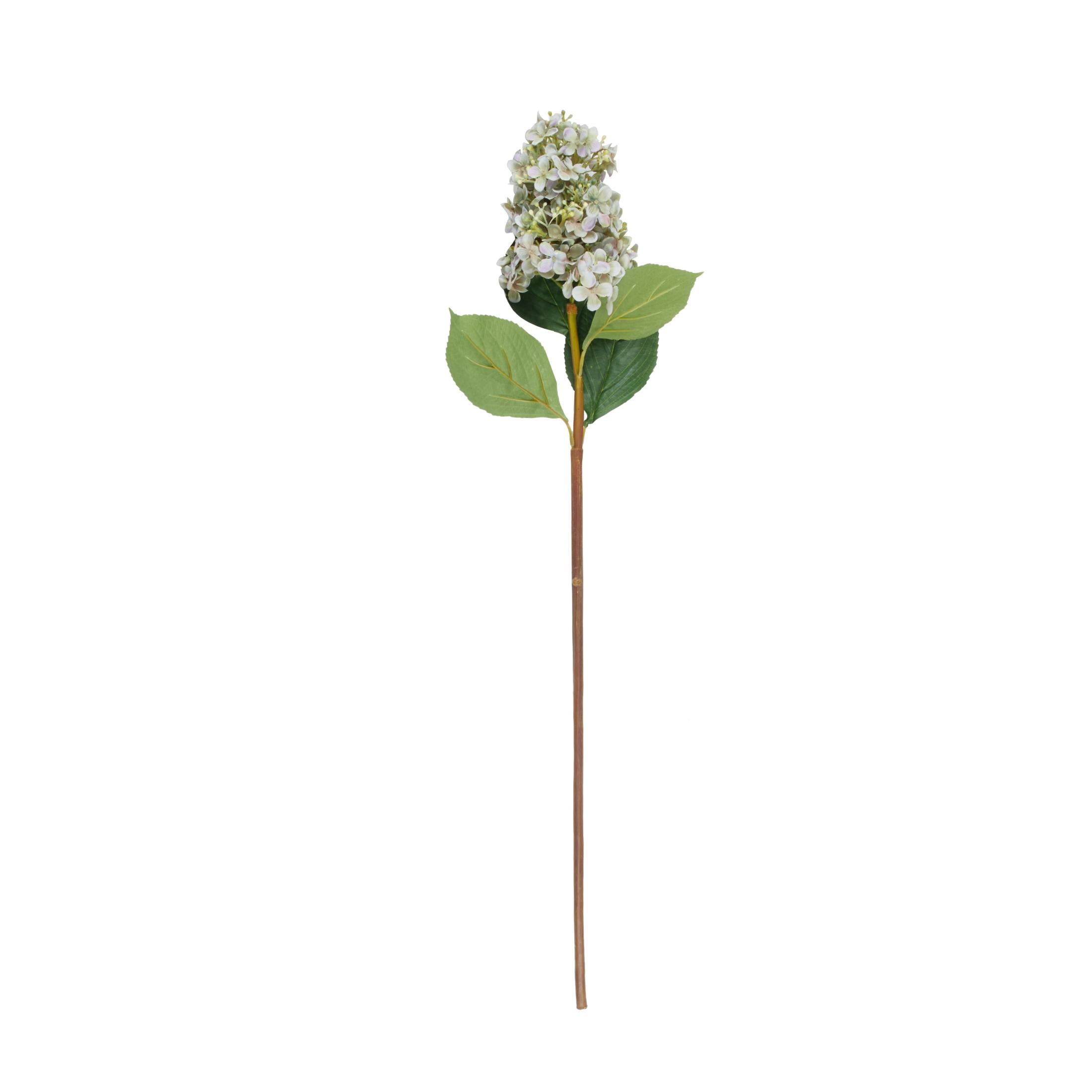 34" Plastic Floral Tall Hydrangea Artificial Flower Stem, by DecMode (8 Count)
