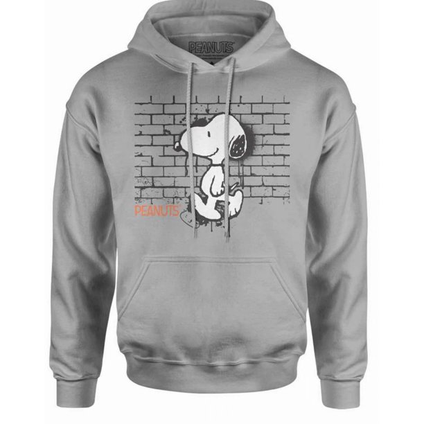 Peanuts Men's Officially Licensed Pullover Fleece Hoodie Sweatshirt (X