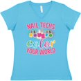 thumbnail image 3 of Inktastic Nail Technician Manicurist Salon Gift Women's V-Neck T-Shirt, 3 of 5