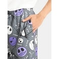 thumbnail image 4 of Nightmare Before Christmas Men's & Big Men's Jack Skulls Graphic Lounge Pants, Sizes S-2XL, 4 of 5