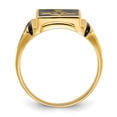 thumbnail image 2 of Finest Gold 14K Yellow Gold Mens Masonic Enameled Ring - Size 10, 2 of 5