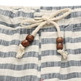 thumbnail image 5 of Gamivast Linen Shorts for Men Striped High Waisted Lightweight Elastic Waist Shorts with Pockets Relaxed Fit Drawstring Lounge Bermuda Beach Shorts Vacation Casual Summer Bottoms Gray L, 5 of 5