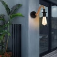 thumbnail image 3 of Luz de lámpara de aplique de pared retro, accesorio de iluminación Base industrial E27 decorativa para interior Cafe Dormitorio, 3 of 7