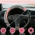 thumbnail image 4 of Fuzzy Steering Wheel Cover for Women, 14 Inch Fluffy Fur Car Steering Wheel Cover, Soft Warm Plush Cover, Fashionable Non-Slip Interior Car Accessories for Winter, 4 of 7