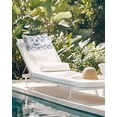 thumbnail image 6 of Vintage Navy Blue Outdoor Head Resting Pillows with Insert Coastal Starfish Corals Shells Conch Ocean 1 Pack Waterproof Lumbar Pillows with Adjustable Strap for Patio Recliner Beach Chair, 12"x20", 6 of 7