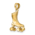 thumbnail image 4 of 14k Yellow Gold 3-D Roller Skate Charm Pendant, 4 of 5