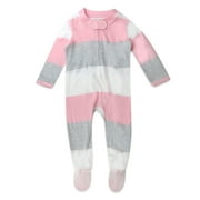 Honest Baby Clothing Organic Cotton Boy/Girl Long Sleeve Sleep N Play Footed Pajamas, Sizes Preemie-24 Months