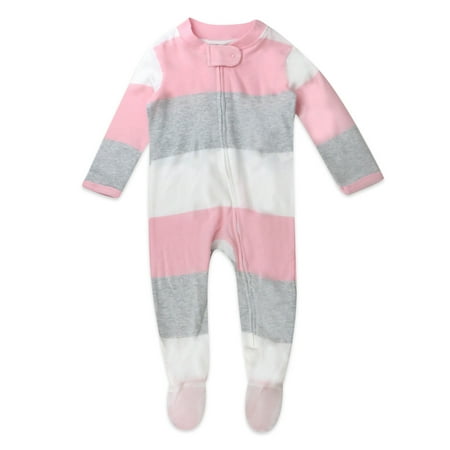 Honest Baby Clothing Organic Cotton Boy/Girl Long Sleeve Sleep N Play Footed Pajamas, Sizes Preemie-24 Months