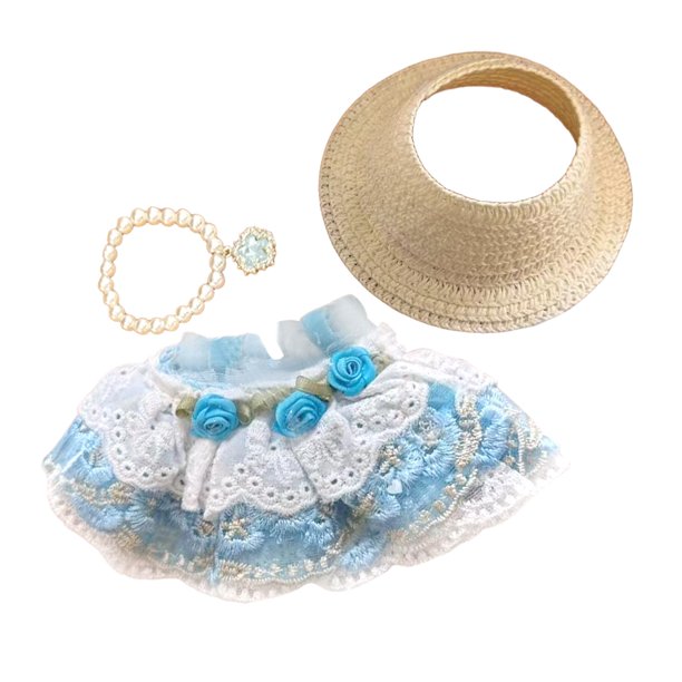Ropa de Muñeca para Niñas 3+ Años Tela Suave Traje de Juego Accesorios para Todas las Ocasiones