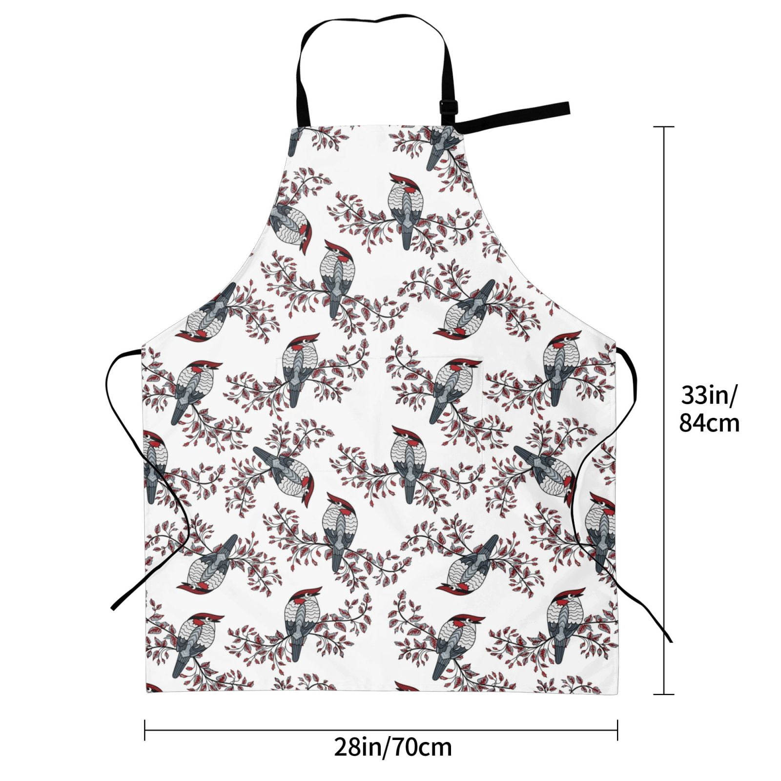 Kdxio Bird Apron with Pockets Adjustable Kitchen Aprons for Men Women Waterproof Aprons for Cooking,Drawing,Crafting, Baking Household Cleaning
