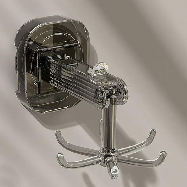 Hooks for Hanging,Suction Cup Six Claw Rotating Hook Kitchen Non Perforated Spatula Spoon Hanging Rack Household Seamless Wall Mounted Storage Rack,Suction Cup Hooks,Wall Hooks for Hanging