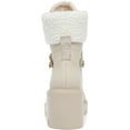 thumbnail image 3 of Steve Madden Womens Northern Faux Fur Lug Sole Combat & Lace-up Boots, 3 of 3