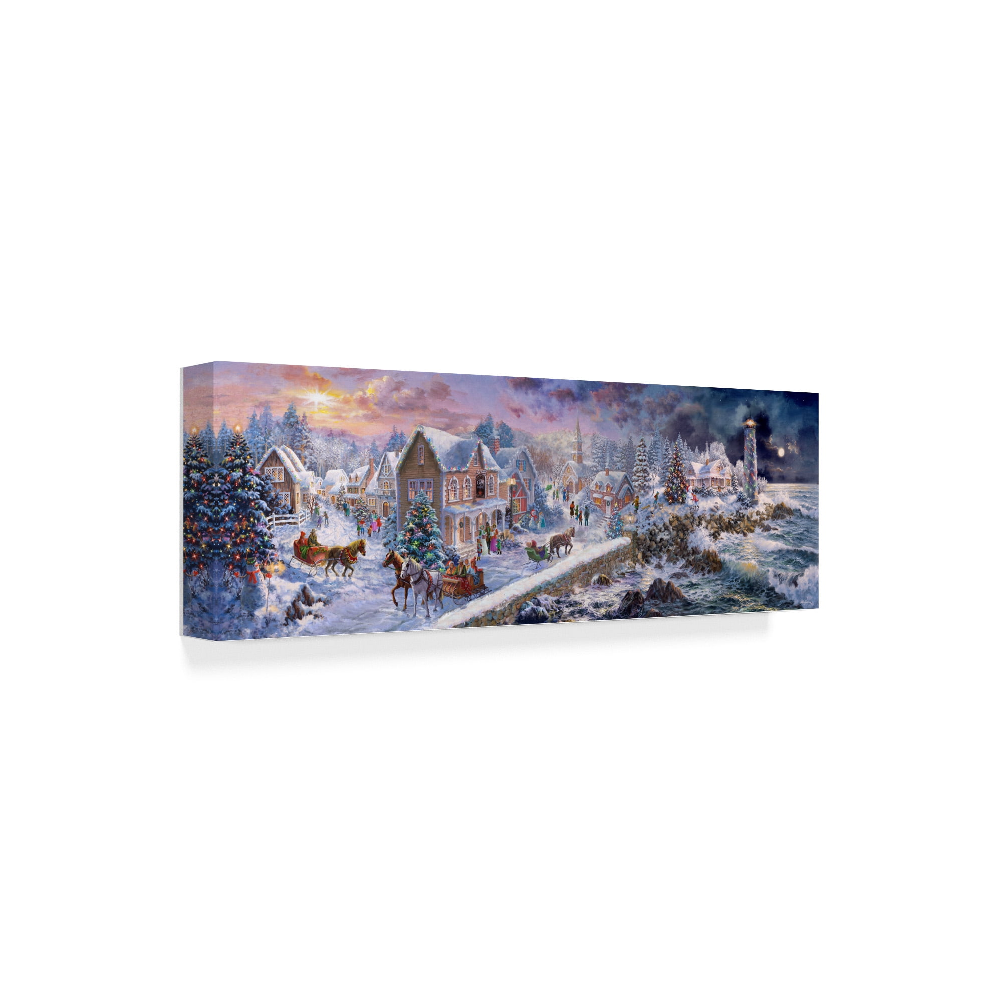 Trademark Fine Art 'Holiday at Seaside ' Canvas Art by Nicky Boehme