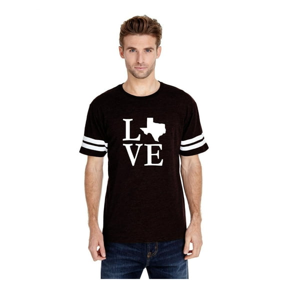 MmF - Mens Football Fine Jersey T-shirts, up to Size 3XL - Texas Flag