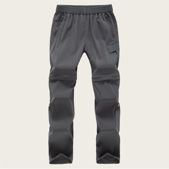 hengsof Convertible Quick Dry Hiking Pants for Kids, Water Resistant Outdoor Trousers, Detachable Leg Design for Boys and Girls