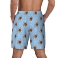 thumbnail image 4 of Uemuo Brown French Bulldog Pattern Mens Swim Trunks Quick Dry Board Shorts with Mesh Lining, Stretch Beach Shorts Quick Dry No-Chafing Board Shorts-X-Large, 4 of 9