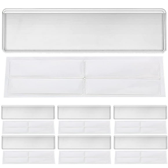 1 juego de fundas adhesivas para tarjetas de índice, fundas adhesivas para tarjetas, fundas para etiquetas de estante, fundas adhesivas