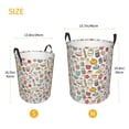 thumbnail image 4 of Uemuo Cooking Utensils Pattern Circular Laundry Hamper Basket with handles,Collapsible laundry basket,Large capacity laundry hamper,Laundry Organizer-Medium, 4 of 8
