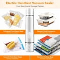 thumbnail image 3 of Compact Vacuum Sealer for Food (Vacuum Sealer Machine + 5 Reusable Vacuum Bags) Powerful Handheld Vacuum Sealer Machine, Seal Meal Saver, Portable Food Sealer, 3 of 10