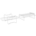 thumbnail image 2 of YAHHU Double Layer 304 Stainless Steel Fryer Rack with G‑Shaped Skewer – Rectangular Design for Air Fryer & Grilling, 2 of 13