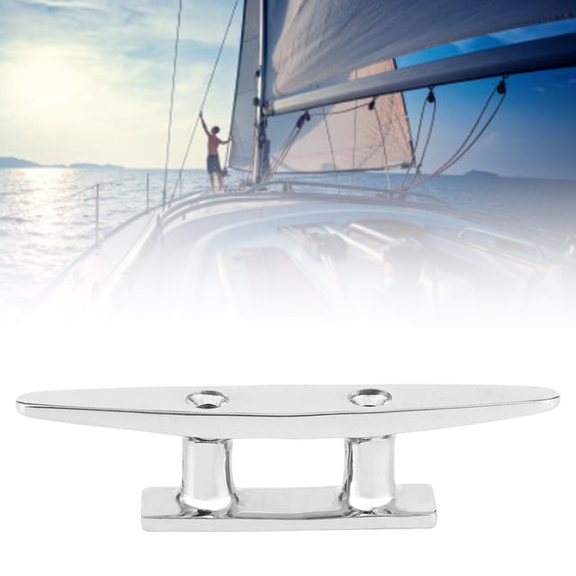 Marine Accessories,4Pcs 100mm/3.9in Stainless Steel Boat Dock Deck Mooring Rope Cleat Accessory