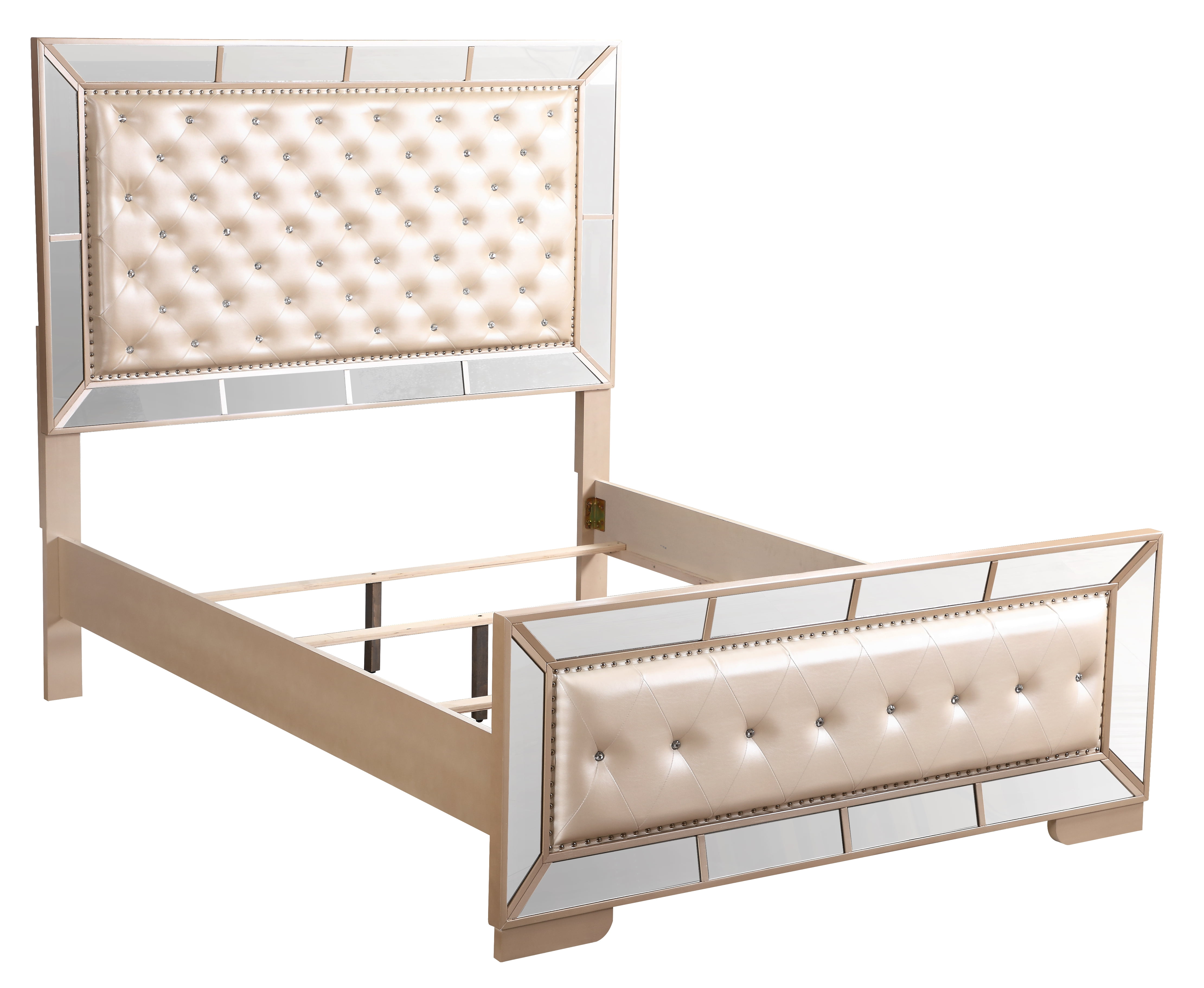 Glory Furniture Hollywood Hills King Bed in Pearl Color