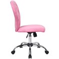 thumbnail image 3 of Boss Office Products Chaise de Bureau Moderne Tiffany en Rose, 3 of 4
