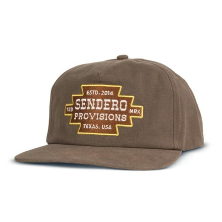 Sendero Provisions Co. Presidio Hat Unisex Brushed Canvas Snapback Hat (Brown)