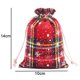 thumbnail image 1 of Bolsas de regalo de algodón para Navidad, bolsita pequeña con cordón para galletas, dulces, decoración navideña, 2023, 5 o 10 unidades, 1 of 4