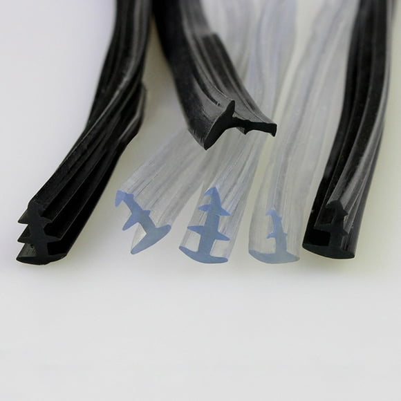 2M PVC Door Gasket Seal Strip Glass Fixed Repair Seal Shockproof Waterproof