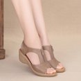 thumbnail image 3 of Sandalias Zapatos de madre de suela suave para mujer Zapatos de estilo casual con cuña de gran tamaño Sandalias casuales, 3 of 5