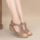 thumbnail image 4 of Sandalias Zapatos de madre de suela suave para mujer Zapatos de estilo casual con cuña de gran tamaño Sandalias casuales, 4 of 6