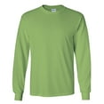 thumbnail image 2 of Gildan Mens Plain Crew Neck Ultra Cotton Long Sleeve T-Shirt, 2 of 2