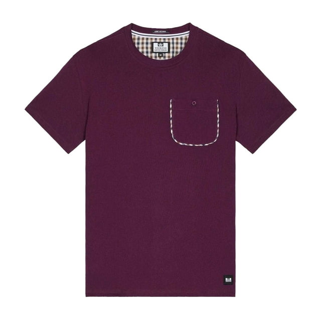 Weekend Offender Mens Sutton Checked Chest Pocket T-Shirt