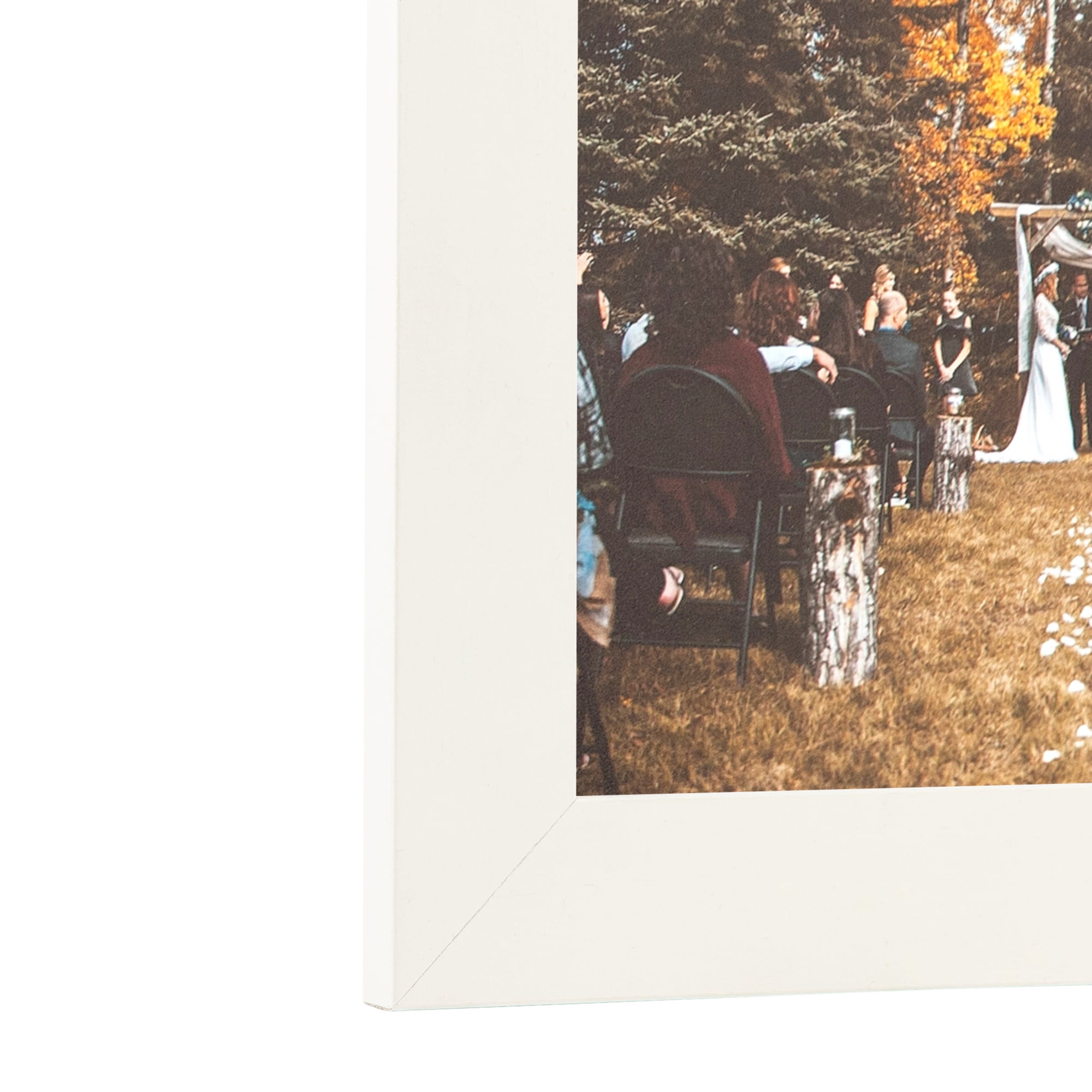 ArtToFrames 18" x 24" White Picture Frame, 18x24 inch White Wood Poster Frame (WOM-4114), 4 Pack