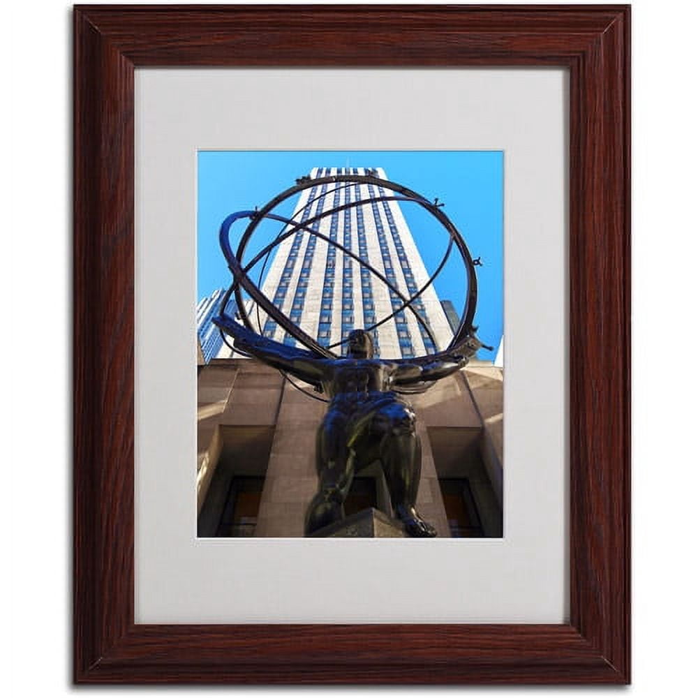 Trademark Fine Art "Atlas" Matted Framed Art by CATeyes