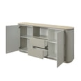 thumbnail image 5 of ACME Ingram Contemporary Metal & Wood Server with Ceramic Top in Light Gray, 5 of 5