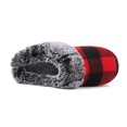 thumbnail image 2 of Xfvqtps Fuzzy Slippers for Womens Fluffy Slippers Large Size Retro Chessboard Pattern Plush Edge Memory Foam Thick Bottom Non Slip Indoor House Warm Winter Cozy Slippers Red, 2 of 9