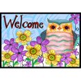 thumbnail image 1 of Tapis Intérieur & Extérieur Welcome Hibou, 18 x 27 Po., 1 of 1