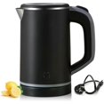 thumbnail image 1 of Kettle Stainless Steel, Mini Travel Kettle for 0.8 Liter, 600 Watt Electric Kettle, Double Wall Design, Overheat Protection, Quick Boil Function, Quie, 1 of 5