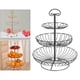thumbnail image 2 of Soporte de de Alambre de 3 Niveles, Organizador de Mostrador de Cocina, Cuenco para , Soporte de Almacenamiento Colgante , Negro perfecl cesta de frutas de encimera, 2 of 8