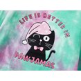 thumbnail image 6 of Tie Dye Cat Pajamas for Teen Girls Cute Long Sleeve & Pants 2 Piece Jammies Big Kid Size 16, 6 of 7