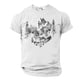 thumbnail image 2 of Camisa Casual de Cuello de la Tripulación de la Impresión de la Selva de Manga Corta Top Ligero de Poliéster para los Hombres, Camiseta de Manga Corta para el Uso Diario de Primavera Verano, 2 of 9