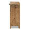 thumbnail image 5 of Baxton Studio Clement Rustic Transitional Medium Oak Finished 3-Drawer Wood Spindle Chest, 5 of 9