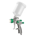 thumbnail image 3 of LVLP Gravity Feed Spray Gun Pneumatic de 600 ml Pintor Pintor Máquina de pulverización profesional Ajustable para muebles de automóvil Diy de pared, 3 of 9