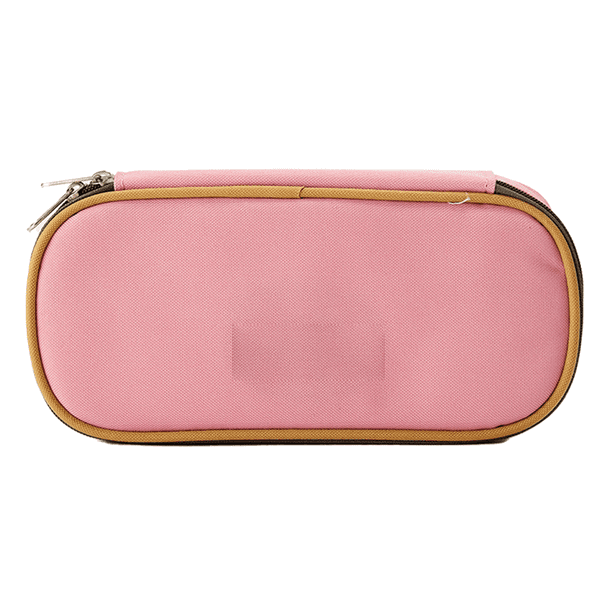 Estuche para bolígrafos, estuche para lápices impermeable de gran capacidad, estuche para bolígrafos de maquillaje Oxford, estuche de papelería duradero, portalápices para hombre y mujer, color rosa