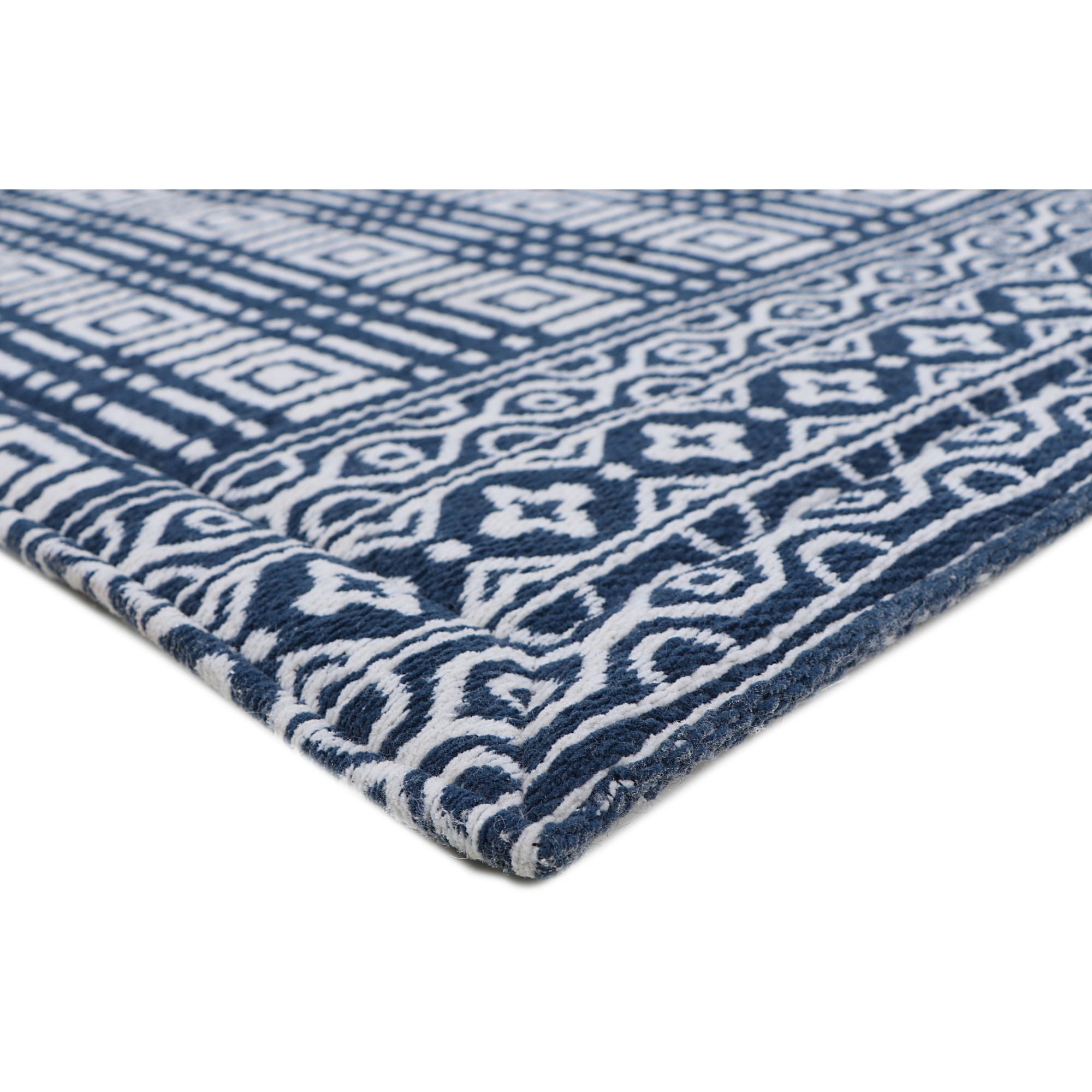 Rugsmith Black Machine Woven Sienna Anti-Fatigue Kitchen Mat, 20" x 36"