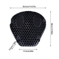 thumbnail image 2 of BotaniNest Motorcycle Gel Seat Cushion Honeycomb Mesh Pad Summer Breathable Absorbing Comfortable Long Ride Universal Fit For Bikes, 2 of 2