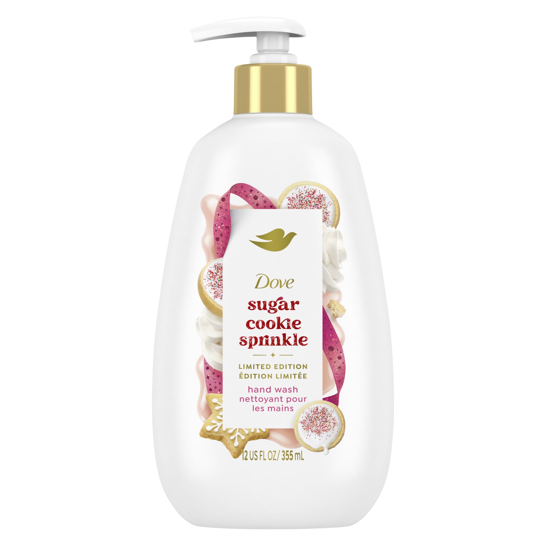 (2 pack) Dove Limited Edition Holiday Treats Liquid Hand Wash For Deep Nourishment Sugar Cookie Sprinkle ,12 oz