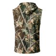 thumbnail image 5 of Men’s Athletic Sleeveless Hoodie with Drawstring Hood and Front Pocket Casual Loose Fit Camouflage Patterned Vest Top, 5 of 7